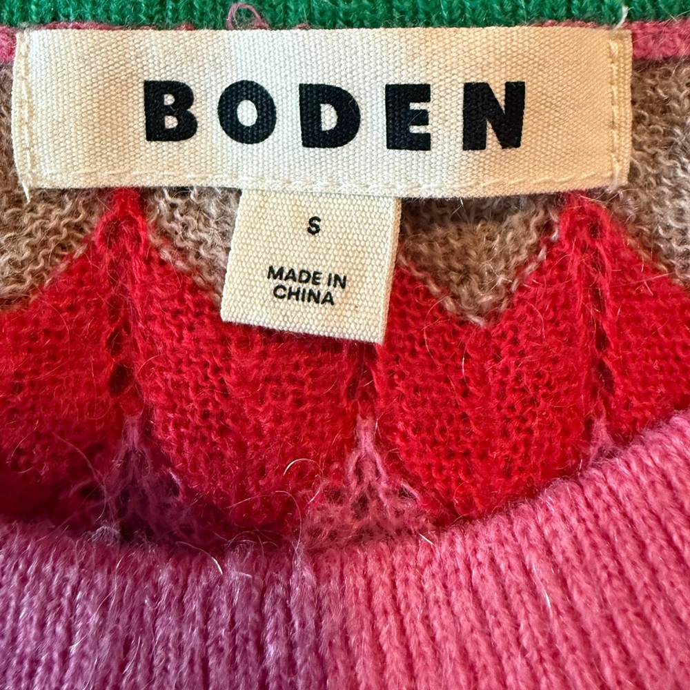 Boden Multicolor Zigzag Sweater - Picture 3 of 4